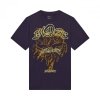 T-SHIRT FOX IMAGE PRINT PLUM OVERSIZED PERFECT L
